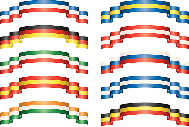 Flag Banners vector art illustration