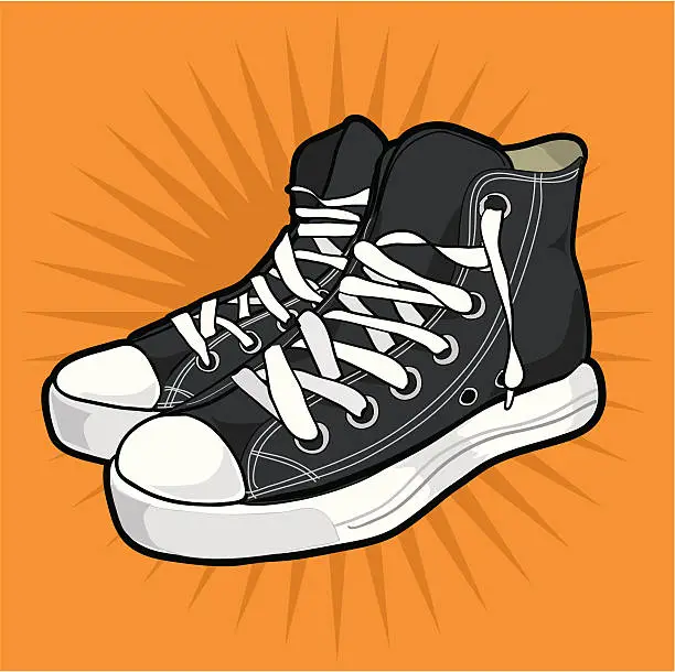Vector illustration of Basketball Trainers