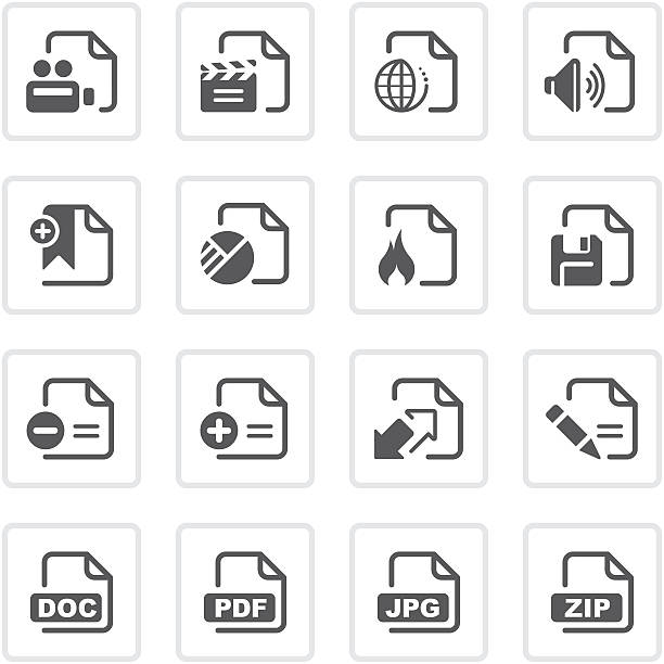 format pliku ikony/serii prime - medium format camera obrazy stock illustrations