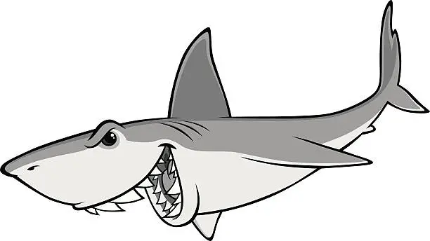 Vector illustration of Shark