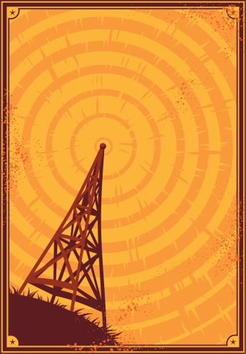 radio tower poster