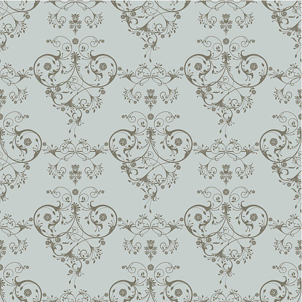 Flourish Pattern (Seamless) Seamless Flourish pattern. elizabethan style stock illustrations
