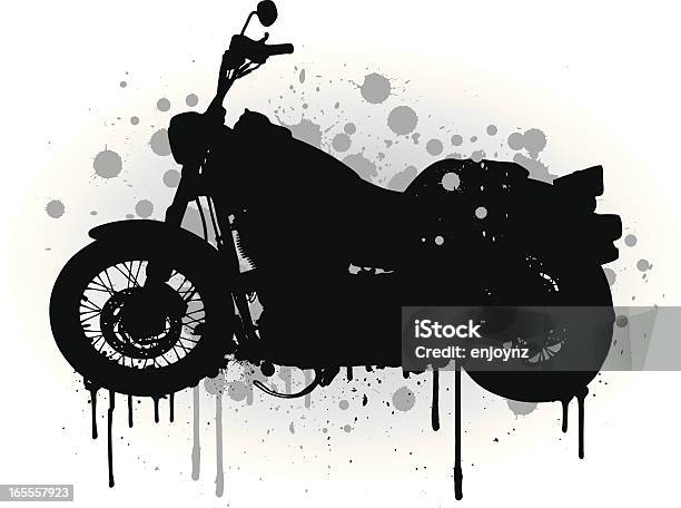 Motorbike Stock Illustration - Download Image Now - Biker, Black Color, Digitally Generated Image