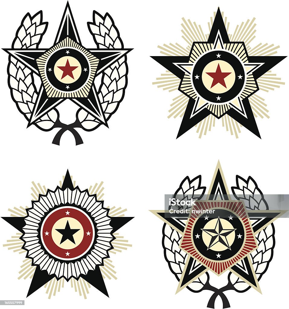 プロパガンダスタイル emblems - 紋章のロイヤリティフリーベクトルアート