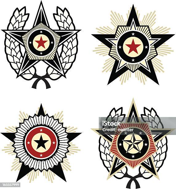 プロパガンダスタイル Emblems - 紋章のベクターアート素材や画像を多数ご用意 - 紋章, 星型, 軍事