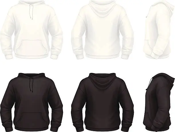Vector illustration of Hoodie with pockets