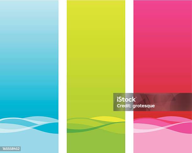 Bannières Colorées Vecteurs libres de droits et plus d'images vectorielles de Bleu - Bleu, Couleur verte, Dégradé de couleur