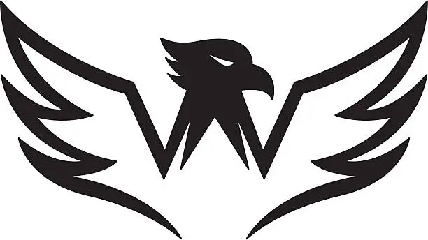 Vector illustration of Stylised Eagle Logo