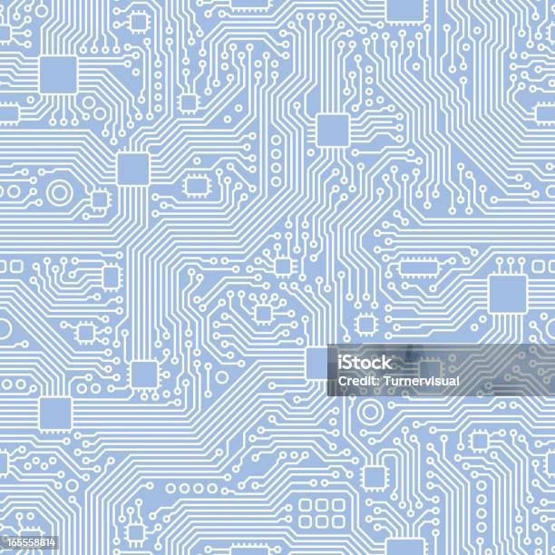 Circuit Board Vector Seamless Tile Stock Illustration - Download Image Now - Circuit Board, Vector, Pattern