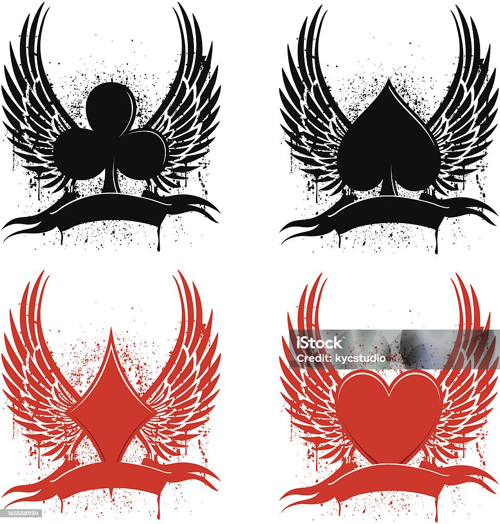 Tatouages club - clipart vectoriel de As de pique libre de droits