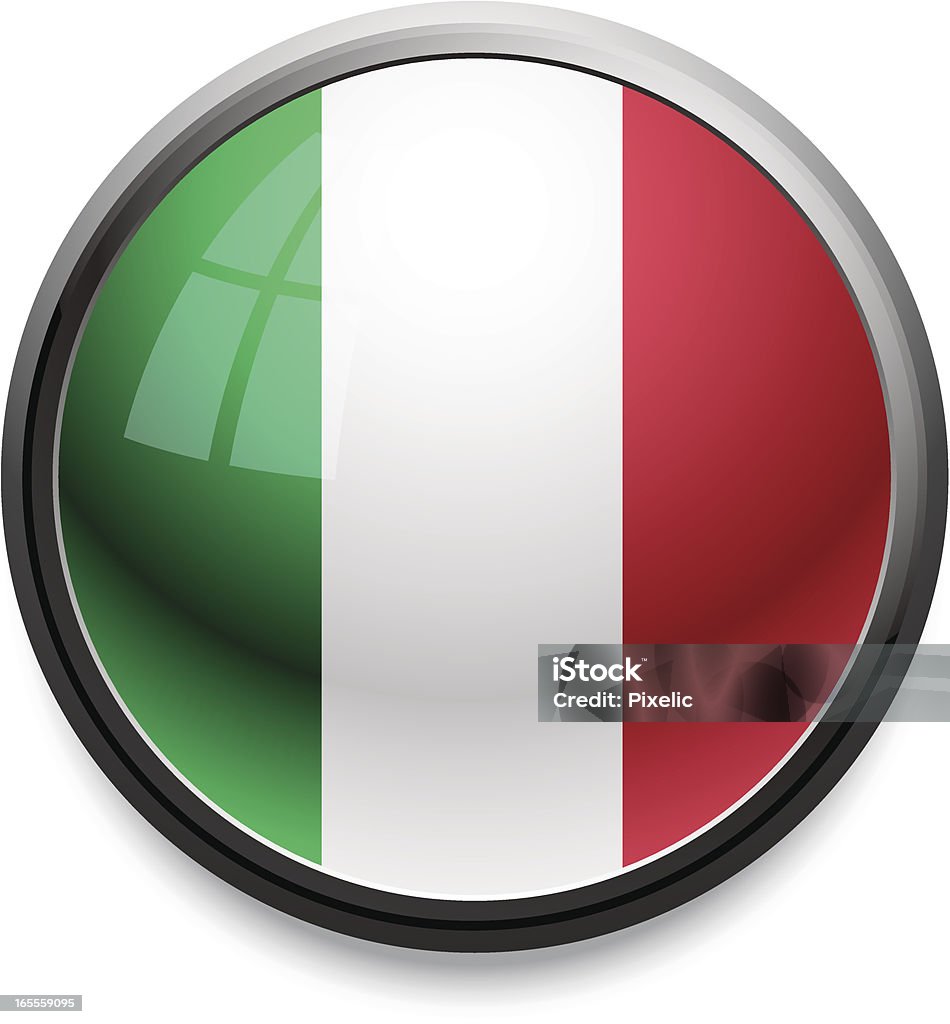 Włochy-flagę - Grafika wektorowa royalty-free (Bez ludzi)