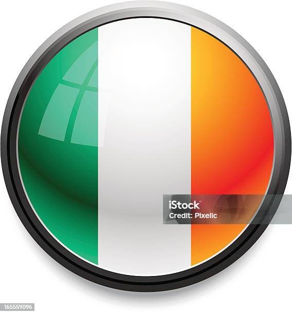 Vetores de Ícone De Bandeira Da Irlanda e mais imagens de Bandeira - Bandeira, Bandeira Irlandesa, Botão - Peça de Máquina