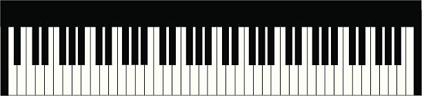 피아노 키보드 - keyboard instrument stock illustrations