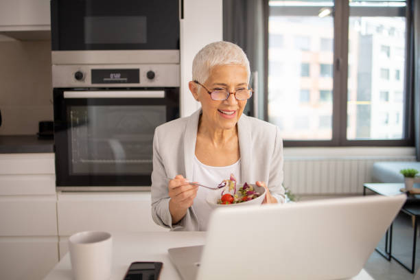 istock Senior entrepreneur is working from home 1655659440