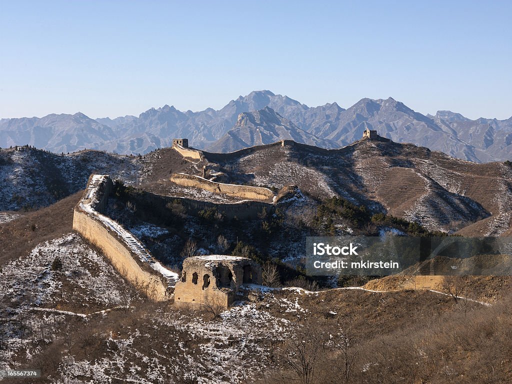 Великая китайская стена - Стоковые фото Башня роялти-фри