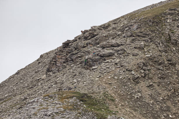People looking tiny, showing the scale
