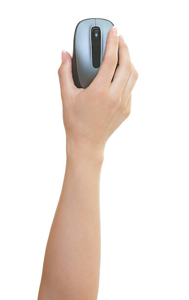 beweeglijkheid Verlaten maximaliseren Mouse Hand On White Stock Photo - Download Image Now - Computer Mouse,  Human Hand, Holding - iStock