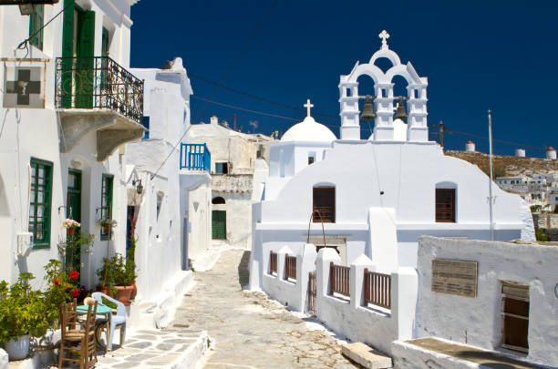 istock Church in Amorgos island in Greece 165581220