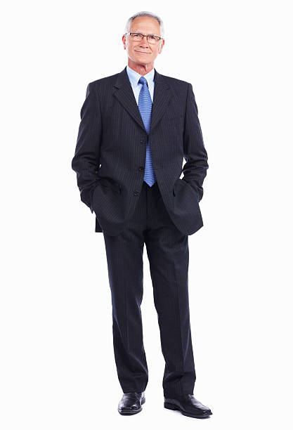 istock Smiling mature business man 165585256