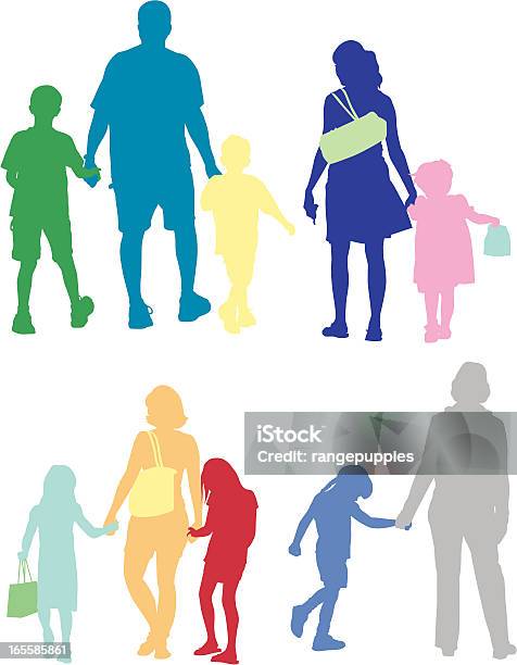 Семья — стоковая векторная графика и другие изображения на тему Активный образ жизни - Активный образ жизни, Брат, Векторная графика