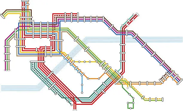 Vector illustration of Transport Map