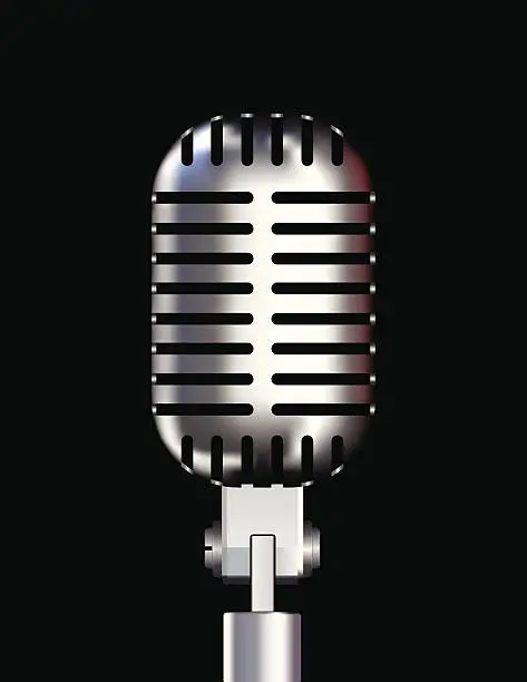Vector illustration of Microphone