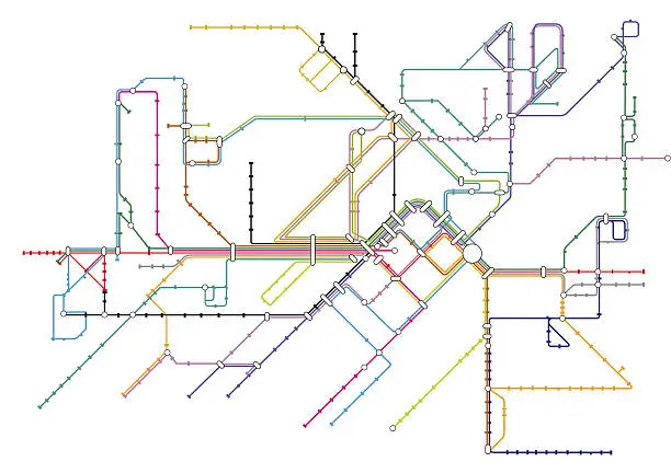 Vector illustration of Transport Map