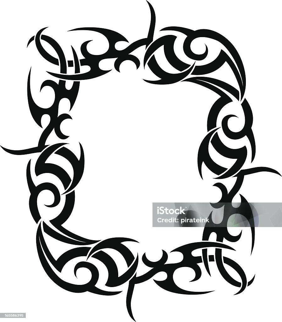 Tribal Frame A Vector Illustration That would make a great Border or Frame. Re Size & Re Colour as you like, It's a vector! Available as an EPS, JPG, Adobe Illustrator & Corel Draw Corner stock vector