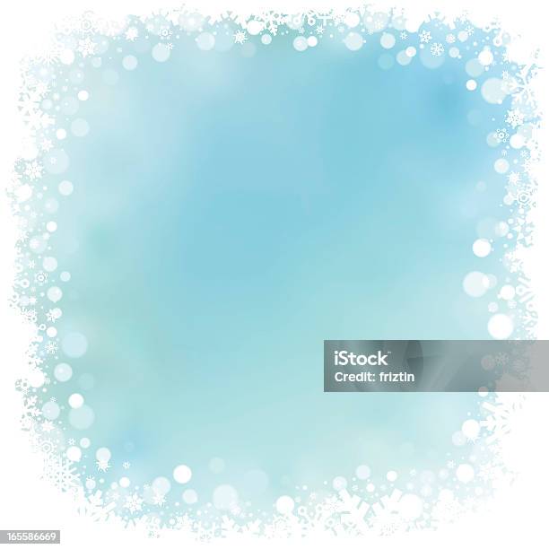 Abstract Snowy Background With Blue Center Stock Illustration - Download Image Now - Glacier, Backgrounds, Blue