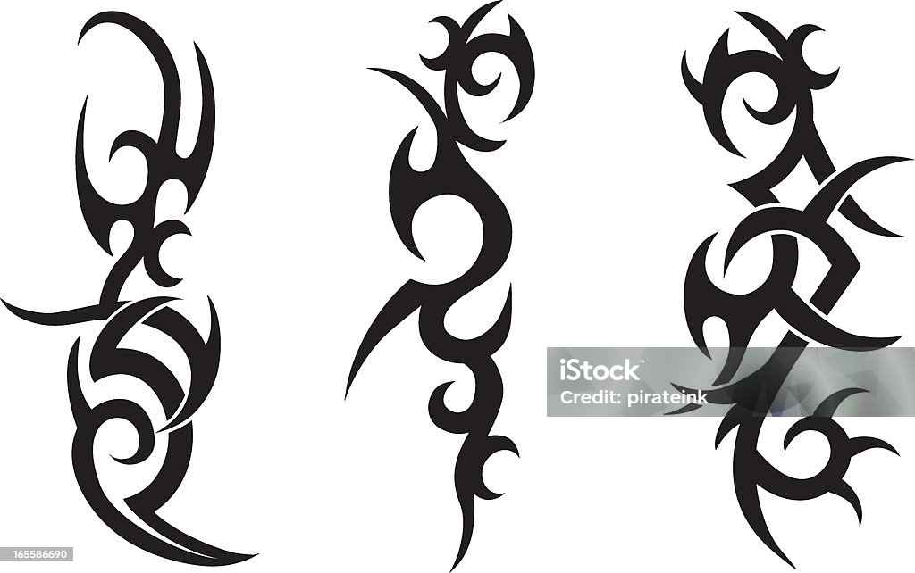 Tribal Tattoo Designs Stock Illustration - Download Image Now - Tattoo,  Indigenous Culture, Back - iStock