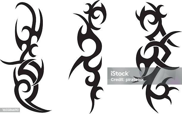 Tribal Tattoo Designs Stock Illustration - Download Image Now - Tattoo, Indigenous Culture, Abstract