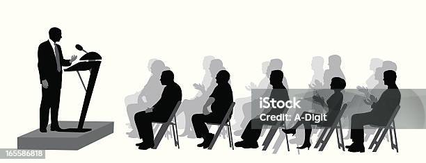 Públicoque - Arte vetorial de stock e mais imagens de Reunião - Reunião, Multidão, Sentar-se