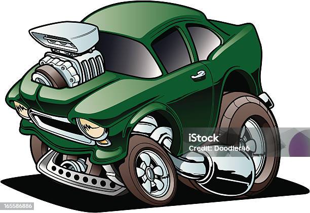 Classic Drag Racer Stock Illustration - Download Image Now - Drag Car, Car, Cartoon