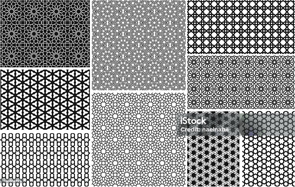 Nahtlose islamische Muster - Lizenzfrei Muster Vektorgrafik