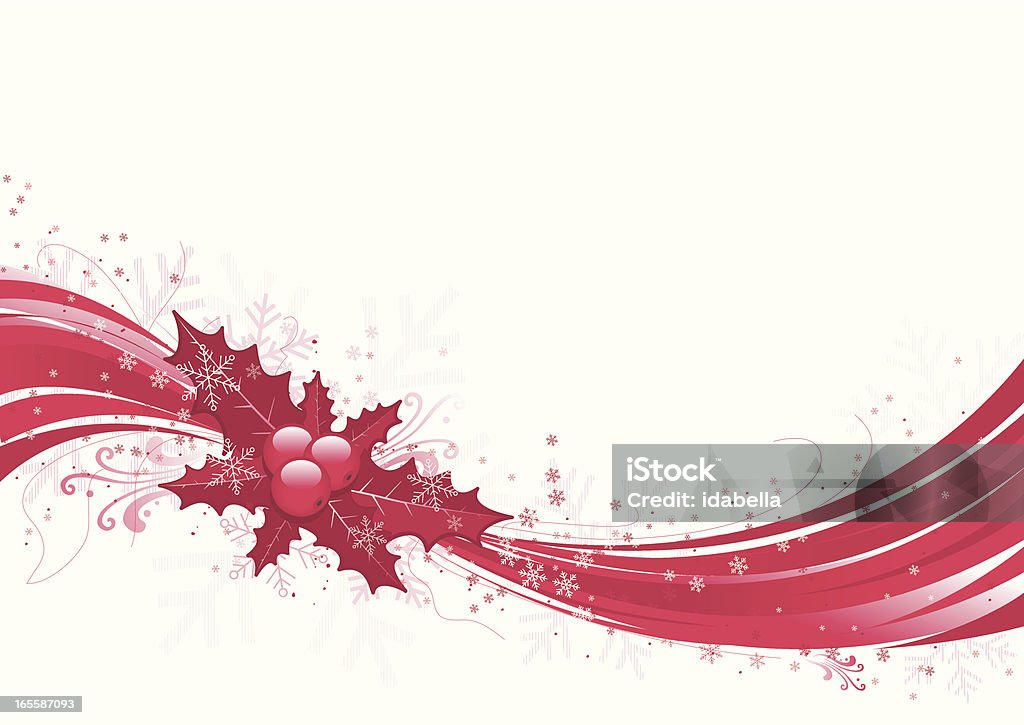 Flux rouge de Noël - clipart vectoriel de Circuler libre de droits