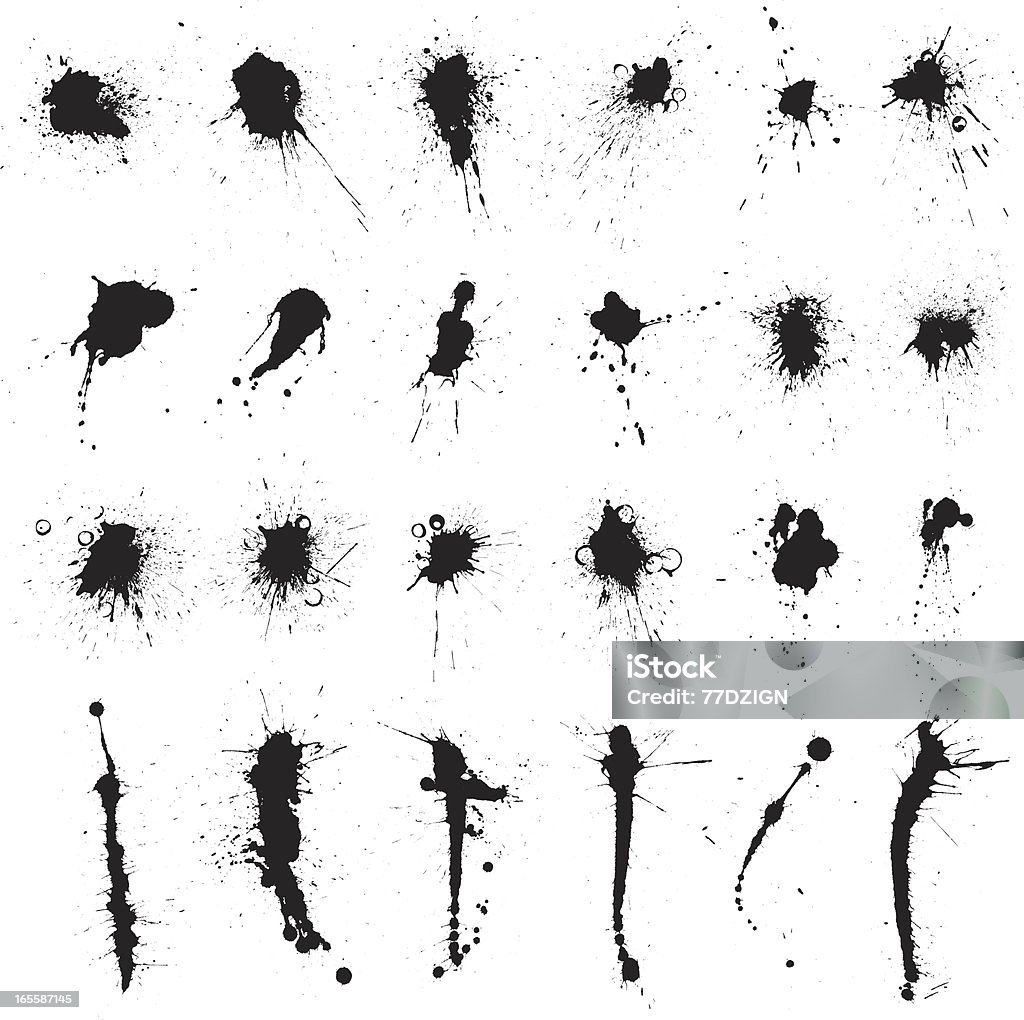 grunge Tinte splatter - Lizenzfrei Spritzflecken Vektorgrafik