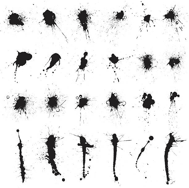 grunge inchiostro splatter - illustrazione arte vettoriale