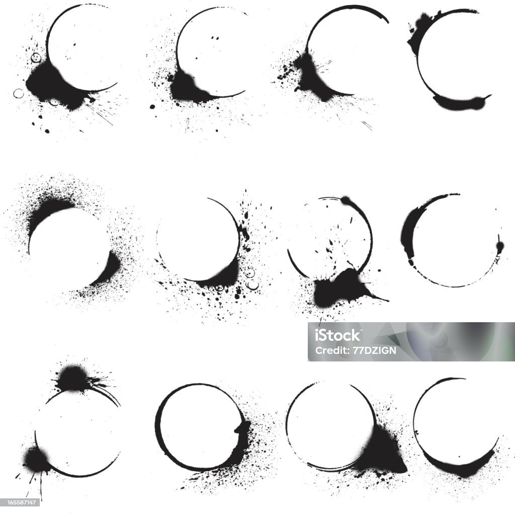 Circle Splatter Stock Illustration - Download Image Now - Blob, Circle