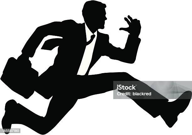 Hurdle Stock Illustration - Download Image Now - Running, In Silhouette, Men