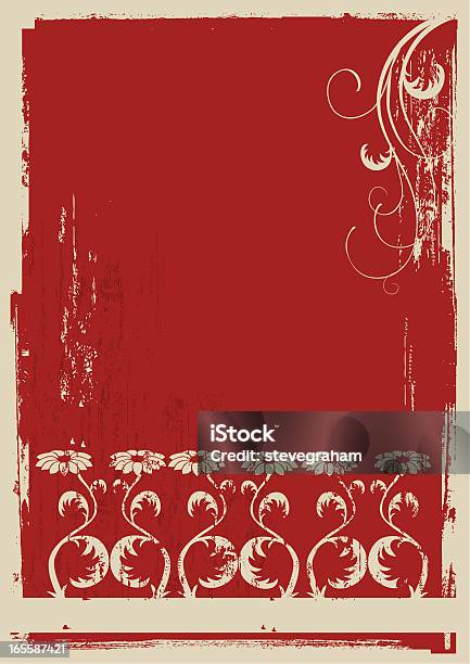 Art Nouveau Style Grunge Floral Stock Illustration - Download Image Now - Art Nouveau, Floral Pattern, Pattern