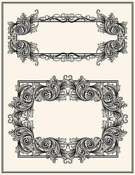 Vector illustration of Broadleaf Frames