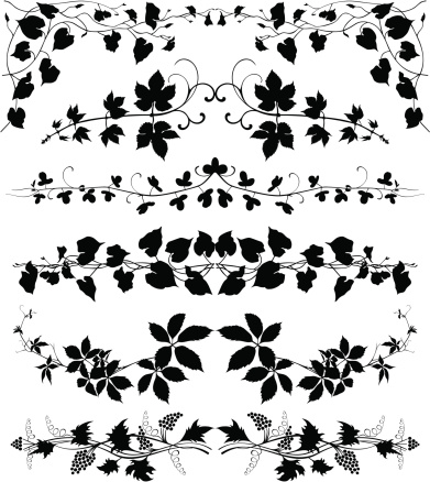 Page decorations, black and white graphic.