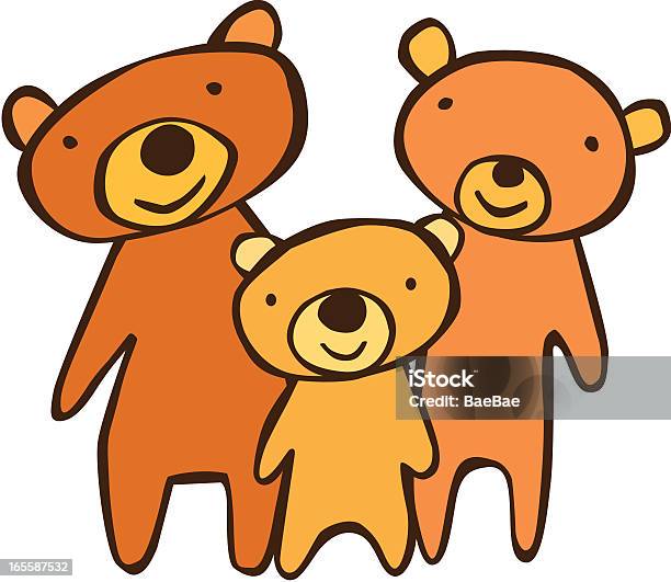 Three Bears Stock Illustration - Download Image Now - Bear, Three Animals, Cartoon