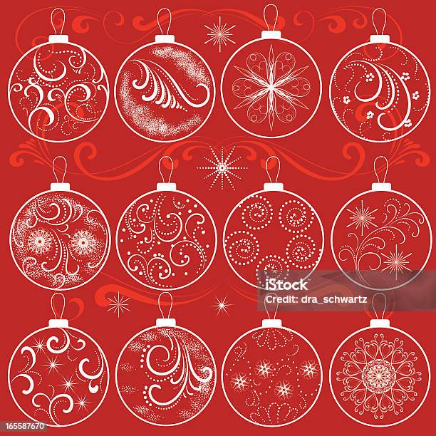 Christmas Ball - Stockowe grafiki wektorowe i więcej obrazów Abstrakcja - Abstrakcja, Bez ludzi, Biały