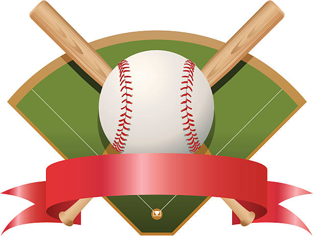 ilustraciones, imágenes clip art, dibujos animados e iconos de stock de premio de béisbol - baseball home run team ball