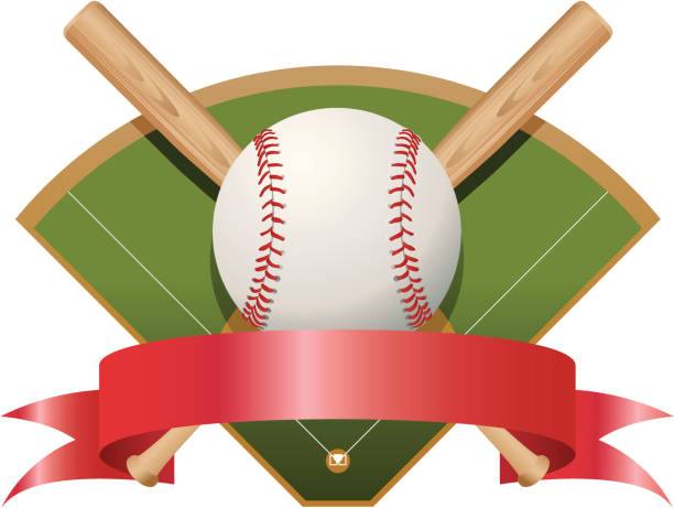 ilustrações, clipart, desenhos animados e ícones de prêmio de beisebol - baseball home run team ball