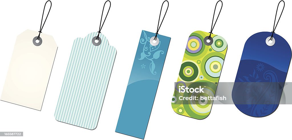 Price tags - fashion Various tags for fashion products from plain to colorful. Each tag is on separate level. Put your text, price or SALE mark on and enjoy funky tags! Auction stock vector