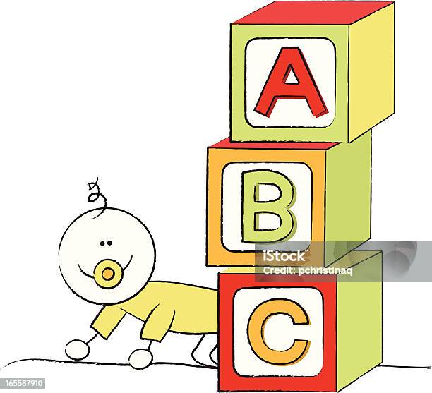 Bébé Blocs Vecteurs libres de droits et plus d'images vectorielles de Bloc - Bloc, Jeu de construction, Lettre de l'alphabet