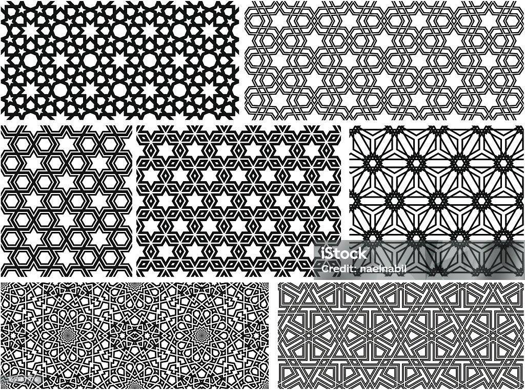 Seamless Islamic patterns II http://www.naelnaguib.com/istock/ext.jpg Pattern stock vector