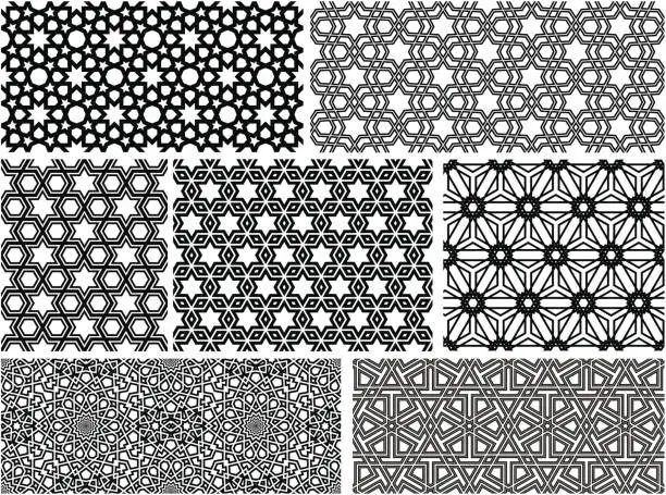 Vector illustration of Seamless Islamic patterns II